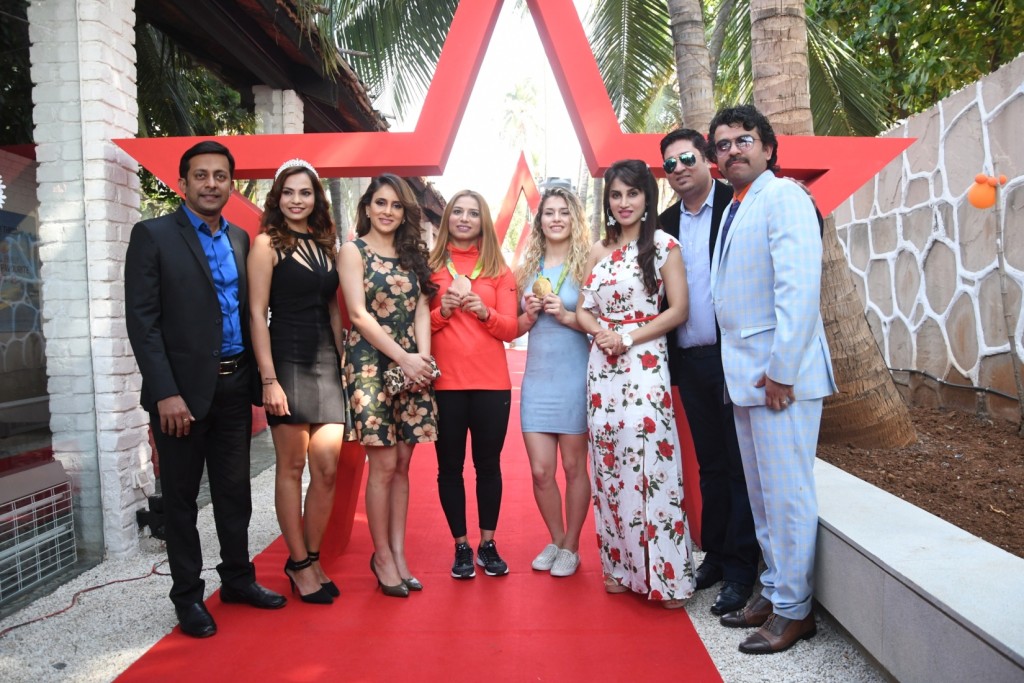 Kapil Pathare, Ahana Singh, Shweta Khanduri, Marwa Amri, Helen Maroulis, Smita Gondkar, Cliffton Gracious, Sunil Kalra - Photo By Sachin Murdeshwar GPN (Global Prime News) 