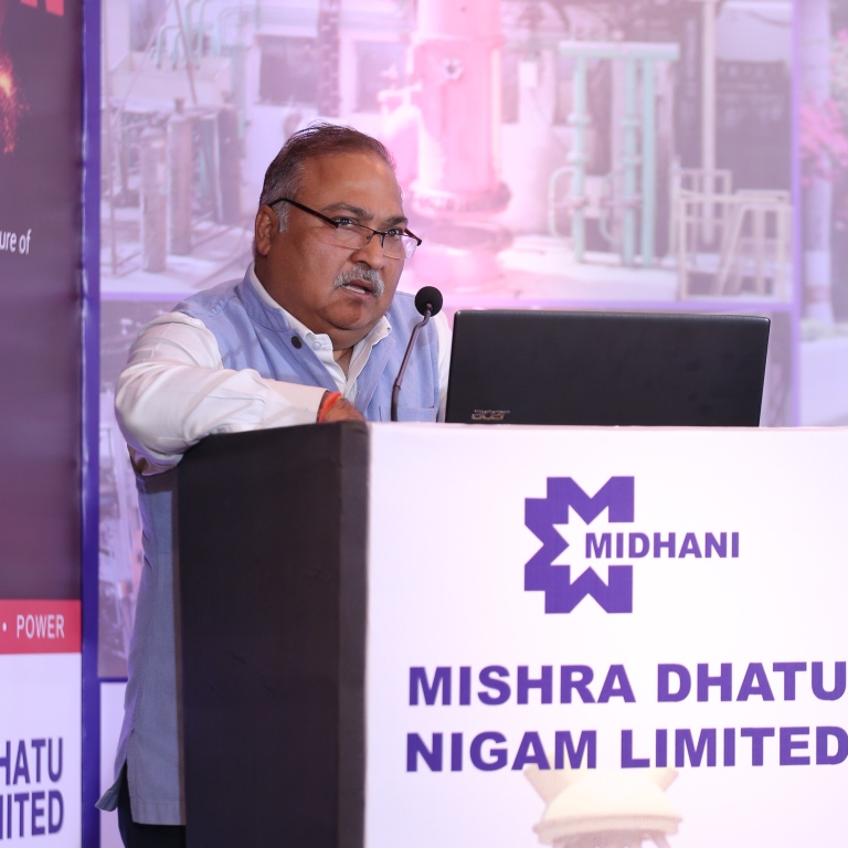 Dr. Dinesh Kumar Likhi (Chairman & Managing Director) Mishra Dhatu Nigam Limited - Photo By Sachin Murdeshwar