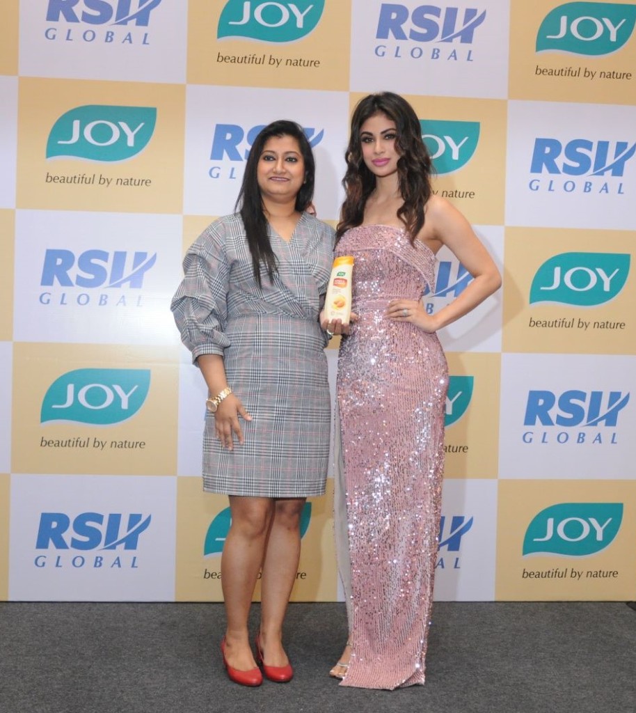 Poulomi Roy, Chief Marketing Officer, RSH Global and actress Mouni Roy at the launch of a new TVC for JOY - Photo By Sachin Murdeshwar GPN News Network.