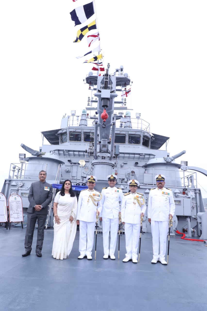 GRSE built 100th Warship IN LCU L-56 Commissioned today at Visakhapatnam