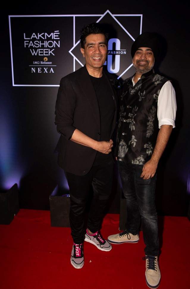Jaspreet Chandok, Vice President and Head of Fashion at IMG Reliance with Fashion Designer Manish Malhotra - GPN FILE PIC