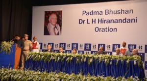 Governor Vidyasagar Rao felicitates humanity serviceman at the first Dr L H Hiranandani Award
