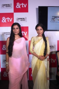 Amrita Rao and Aditi Vasudev seen at the launch of &TV's Meri Awaaz Hi Pehchaan Hai (1)