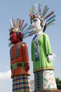 Ondel-ondel puppets from Betawi