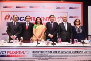  (L To R)   - Anup Bagchi , MD & CEO , ICICI Securities Limited ; Sandeep Batra ,Executive Director , ICICI Prudential Life Insurance Company Limited;  Chanda Kochhar, Chairperson , ICICI Prudential Life Insurance Company Limited ;  Sandeep Bakhshi, MD & CEO,ICICI Prudential Life Insurance Company Limited;  Puneet Nanda, Executive Director & Chief Marketing Officer, ICICI Prudential Life Insurance Company Limited;  Kaku Nakhate, President & Country Head – India, Bank Of America Merrill Lynch