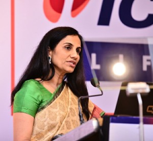 Ms. Chanda Kochhar, Chairperson , ICICI Prudential Life Insurance Company Limited addressing the media
