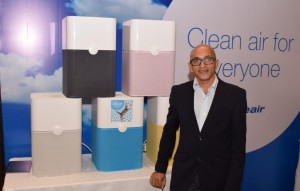 Girish Bapat - Blueair Director West and South Asia-Region at the launch of air purifier 