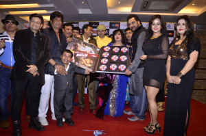 Entire Crew and Star Cast of Film "BEAUTY WITH BRAIN" ("शातिर हसीना") at the Music Release Launch-Photo by GPN Network