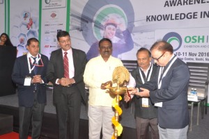 Key Dignitaries at the inauguration of OSH India 2016, India's largest trade show for Occupational Safety & Health industry in Mumbai by UBM India. -Photo by GPN Network  