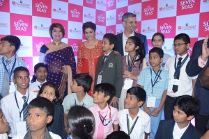 Raveena Tandon comes in support of Seven Seas Academy, an initiative aiming to create awareness about brain development among children-Photo By GPN network. 