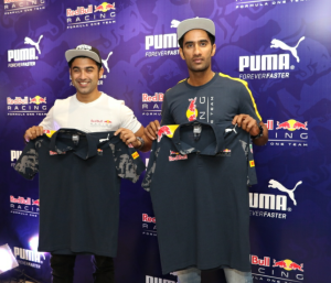 Gurkeerat Mann and Armaan Ebrahim revealed PUMA's Redbull collection at a scintillating event at PUMA’s Flagship Store in Delhi on 16th November -PHOTO BY GPN NETWORK DELHI