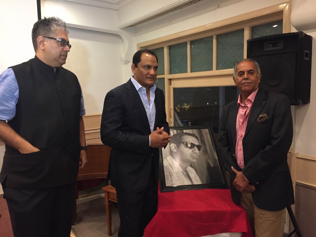 Former India Cricket Captain Mohd Azharuddin and Former India Test Cricketer Yajuvindra Singh who delivered the inaugural Rajsingh Dungarpur Spirit of Cricket Lecture organised by the CCI held at the C.K. Nayudu hall on Saturday.-Photo By Sachin Murdeshwar GPN NETWORK. 
