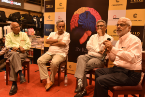 (L-R) Mr. S. Ramadorai, former Vice-Chairman of Tata Consultancy Services & former Chairman of National Skill Development Agency & National Skill Development Corporation, Mr. Piyush Pandey, Executive Chairman & Creative Director, South Asia, Ogilvy & Mather and Mr. B.S. Nagesh, Founder, TRRAIN (Trust for Retailers and Retail Associates of India) & who was instrumental in shaping modern retailing in India through Shoppers Stop, launching the book titled “Unlock The Real Power of Ideation”by renowned innovation facilitator, consultant and coach Mr. R.Sridhar - Photo By Sachin Murdeshwar GPN NETWORK.  