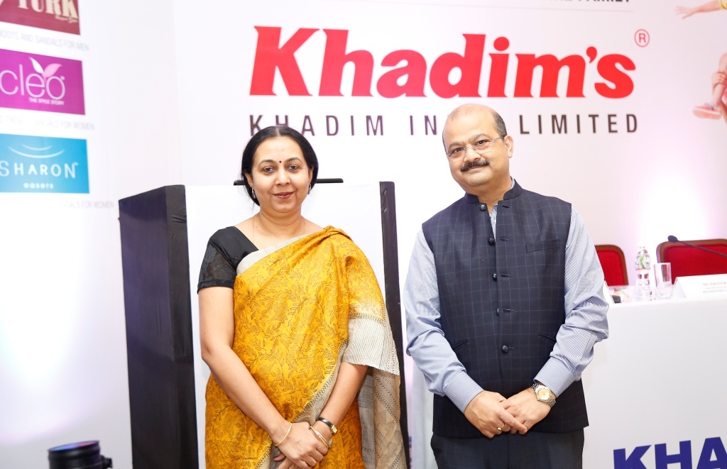 (L to R): Ms. Ishani ray, Chief Financial Officer, Khadim India Limited and Mr. Siddhartha Roy Burman, Chairman and Managing Director, Khadim India Limited at the IPO Press Conference in Mumbai - Photo By Sachin Murdeshwar GPN NETWORK