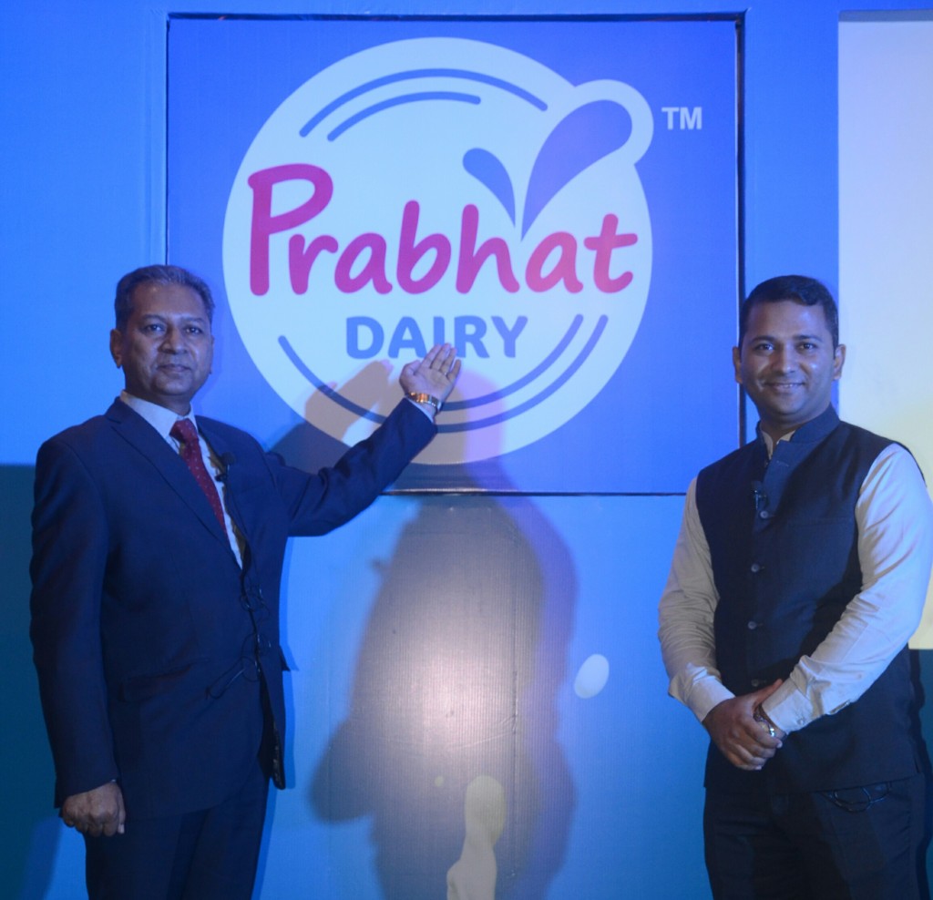 Mr Sarang Nirmal, Chairman and Managing Director (left) and Mr Vivek Nirmal, Joint Managing Director, Prabhat Dairy Limited unveiled the new corporate identity and announced Company's growth plans Vision 2020 today in Mumbai - Photo By Sachin Murdeshwar GPN NETWORK