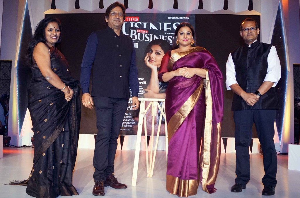  Vidya Balan who won the 'Outlook Business Women of Worth Awards 2017' - Celebrity of the Year and also did the Cover launch of Outlook Business Special Edition's launch - Photo By Sachin Murdeshwar GPN NETWORK