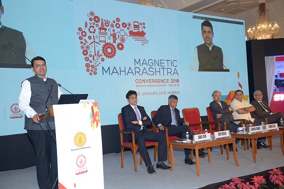 Shri Devendra Fadnavis, Hon’ble Chief Minister addressing at the curtain raiser of Magnetic Maharashtra: Convergence 2018 / GPN