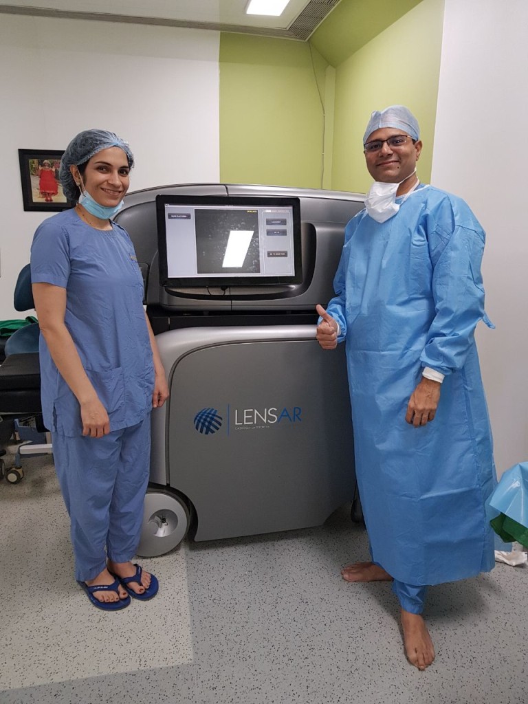 Dr.Nitin & Dr.Prajakta with Lensar - BY GPN