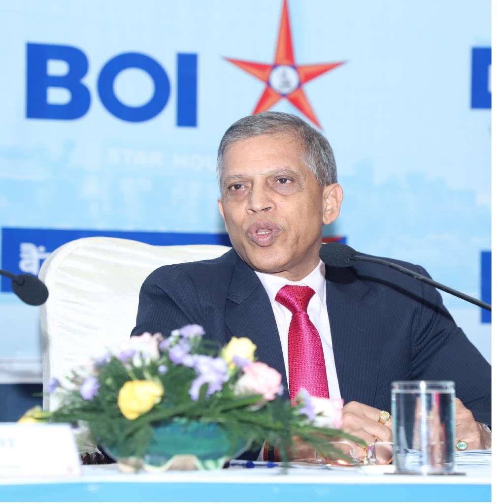 In Pic :Shri Dinabandhu Mohapatra, Managing Director & Chief Executive Officer, Bank of India at the announcement of the Bank’s Q1 FY 19 financial results - GPN Photo 