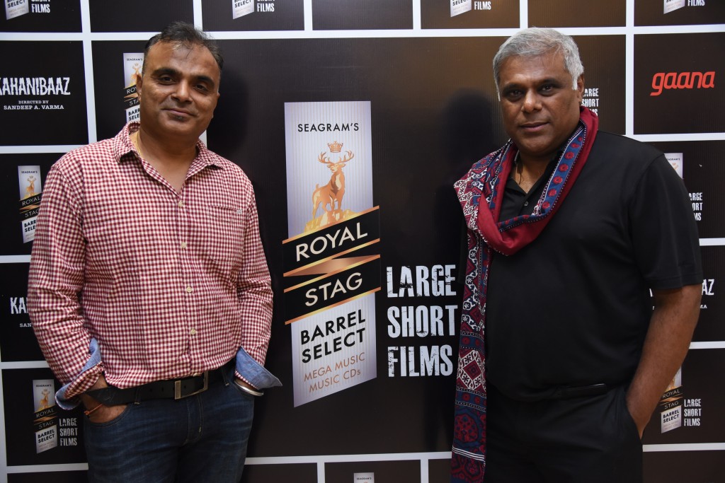 Sandeep Varma and Ashish Vidyarthi at the screening of Barrel Select Large Short Films latest release 'Kahanibaaz'