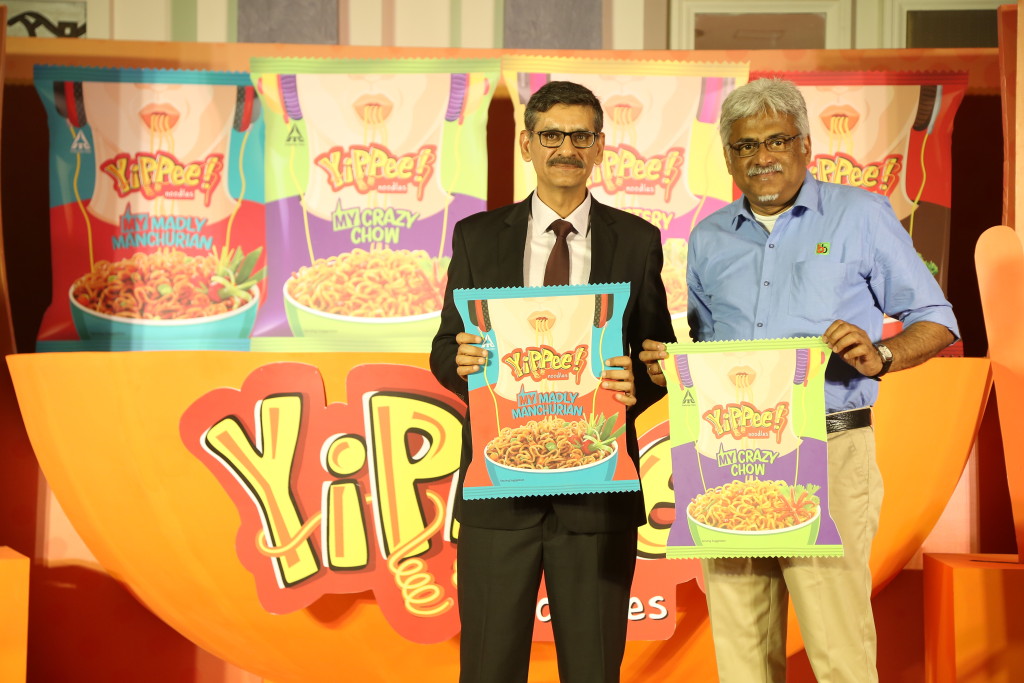 Launch of ITC's Sunfeat YiPPee- My Range with ( L-R Hemant Malik , Divisional Chief Executive- Food Division,ITC Ltd. & Hari Menon, Co-founder & CEO Bigbasket - Photo By Sachin Murdeshwar GPN 