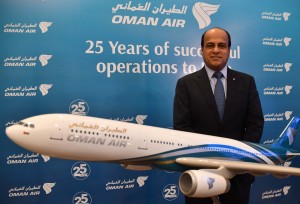 Abdul Aziz Al Raisi,CEO of Oman Air address on the occassion of Oman Air’s successfully 25 years operations in India, in Mumbai on Tuesday. 18.12.2018 - Photo By Sachin Murdeshwar GPN News Network 