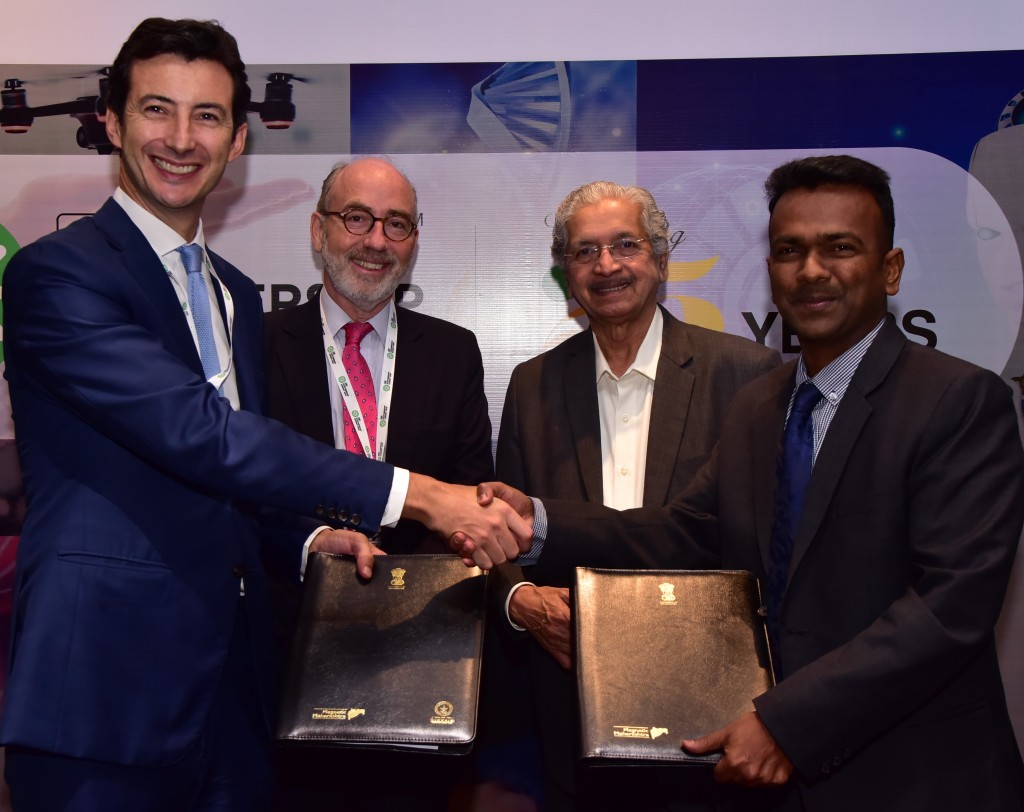 Exchange of signed MoU by Richard McCallum, MD, UKIBC and Dr. P. Anbalagan, CEO, MIDC in august presence of Shri Subhash Desi, Minister for Industries, Maharashtra and Crispin - Photo By Sachin Murdeshwar GPN News Network 