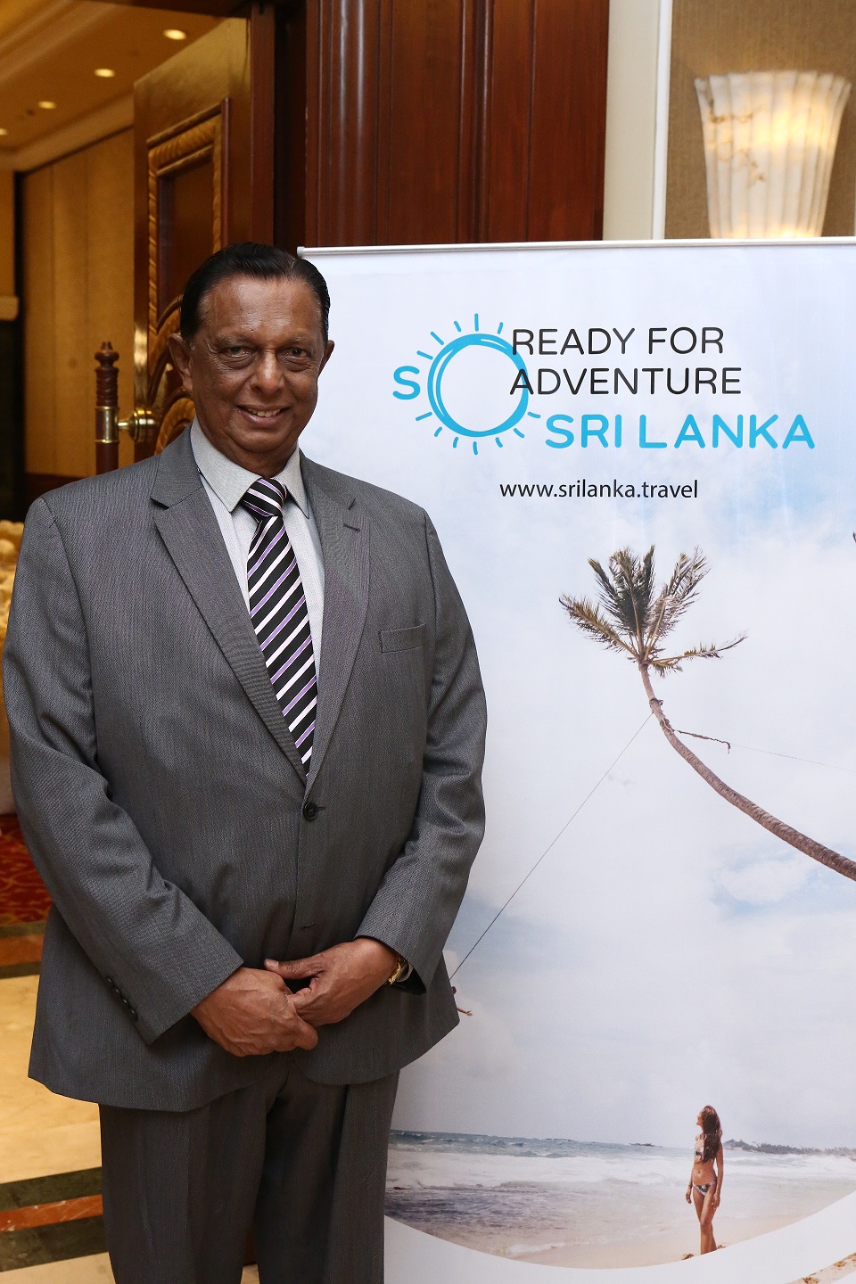 Hon. John Amaratunga, Tourism Minister, Wildlife and Christian Religious Affairs of Sri Lanka
