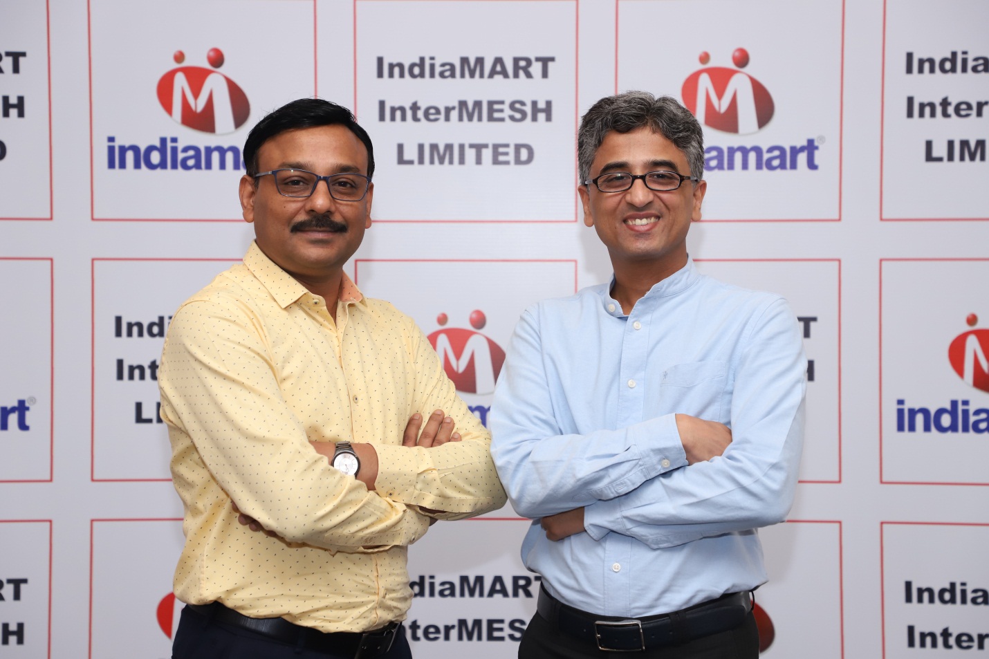 Mr.Dinesh Agarwal (Founder & MD) and Mr.Brijesh Agarwal (Co-Founder & Whole Time Director) of IndiaMART InterMESH Limited - Photo By Sachin Murdeshwar GPN News Network 
