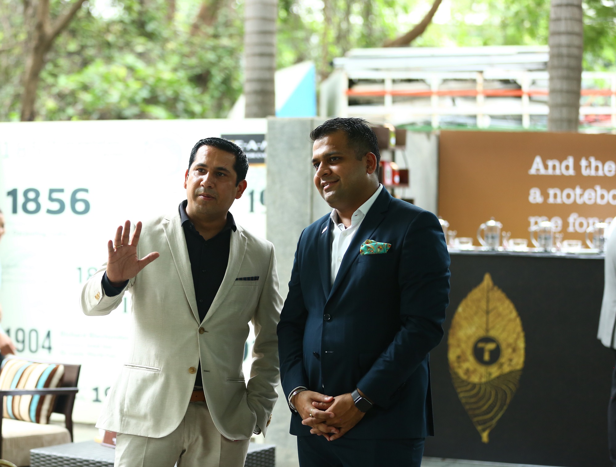 Sumit Miglani, General Manager, Te-A-Me and Akshay Sood, Director of F&B, The Westin Mumbai Garden City at the launch of Prego Alfresco Lounge, The Westin Mumbai Garden City