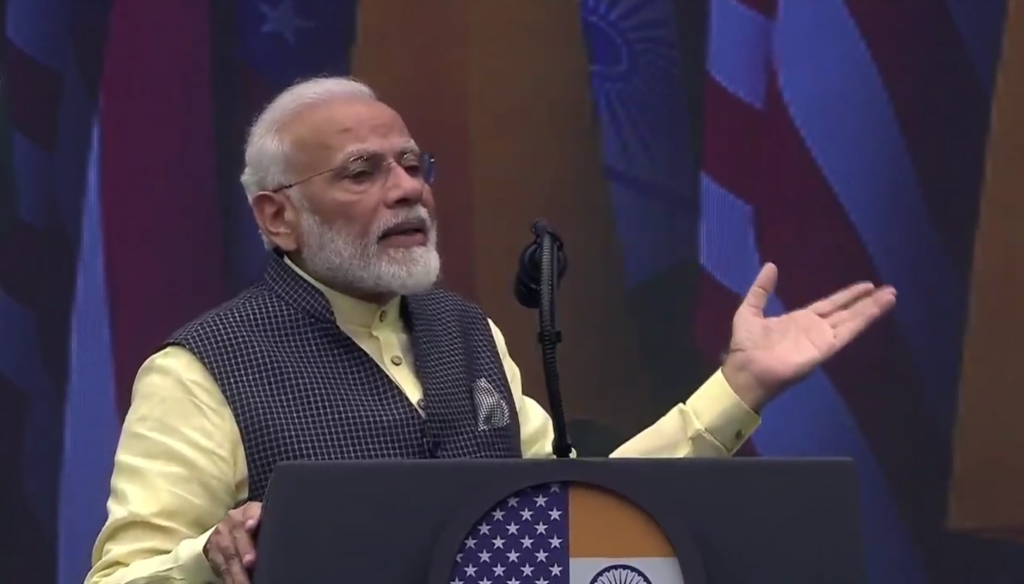 Prime Minister Narendra Modi on Sunday addressed close to 50,000 Indian-Americans at the Howdy, Modi! event in Houston, Texas. - Photo By Sachin Murdeshwar GPN
