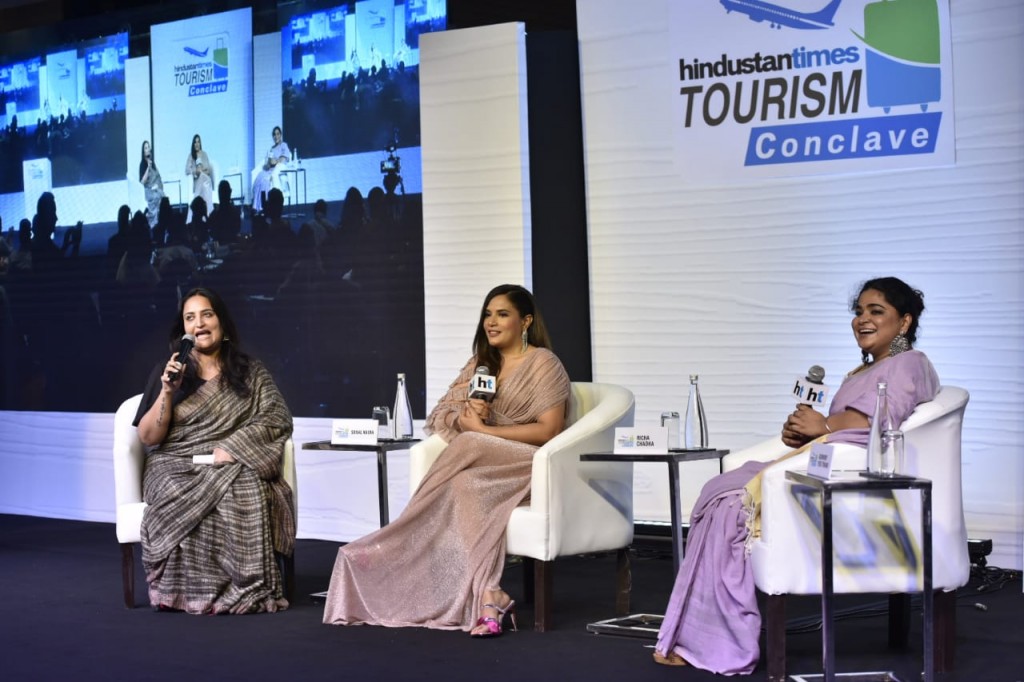 On the Panel Ms. Richa Chadha, Bollywood Actress (In Center) - Photo By Sachin Murdeshwar GPN
