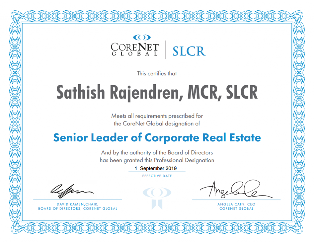 SATHISH RAJENDREN, COO, FACILITIES & ASSET MANAGEMENT SERVICES, KNIGHT