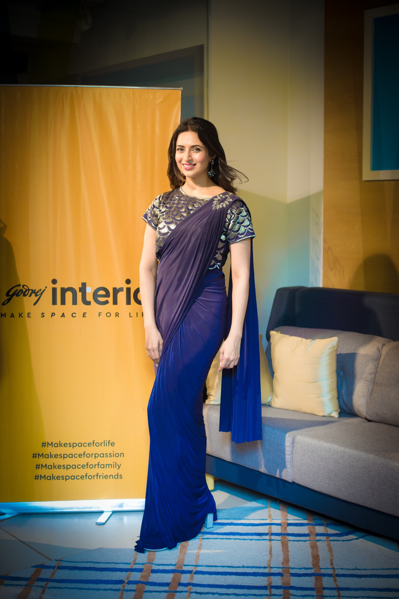 Television actress Divyanka Tripathi at the launch Godrej Interio's new campaign – "Make Space For Life".-Photo By Sachin Murdeshwar / GPN