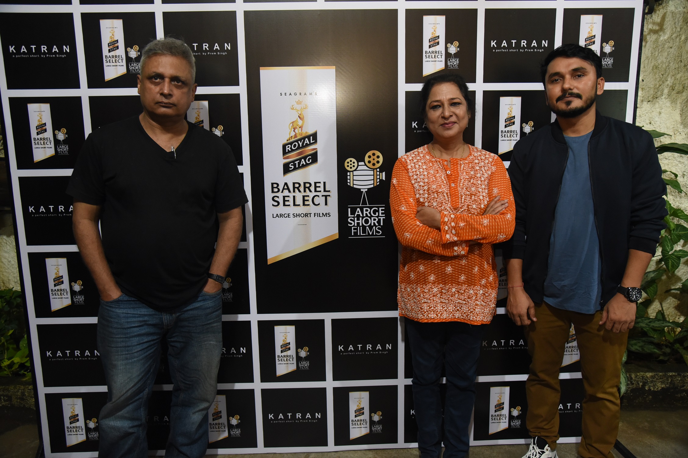 L-R, Piyush Mihsra, Alka Amin and director Prem Sing at the screening of short Film Katran -Photo By Sachin Murdeshwar GPN