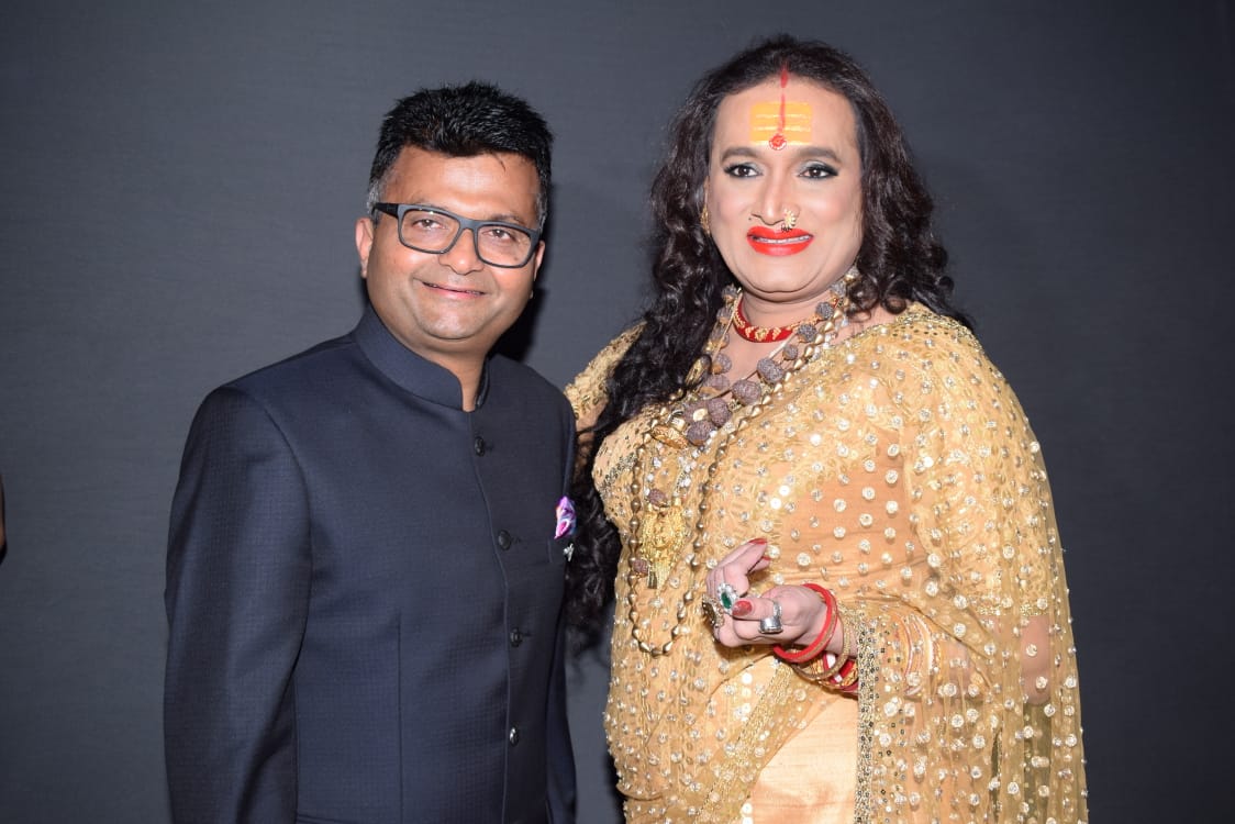 Dr. Aneel Kashi Murarka with Social Activist Laxmi Narayan Tripathi at "Walk for Peace" and “A Walk for Equality & Inclusivity” – AMPLE MISSIION Fashion Show at WTC - Photo By Sachin Murdeshwar GPN