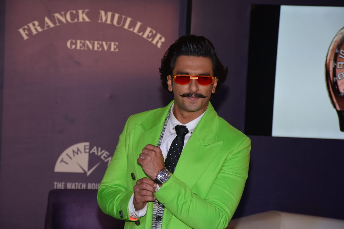 Brand Master Ranveer Singh During the Launch of Franck Muller Boutique located at Atrium, Palladium Mall, Mumbai -Photo By Sachin Murdeshwar GPN