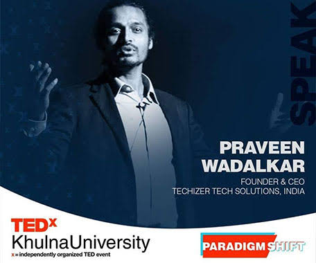 Praveen Wadalkar digital entrepreneur co-Founder and CEO of Techizer Tech Solutions Pvt. Ltd. 9 times TEDx international speaker -Photo GPN