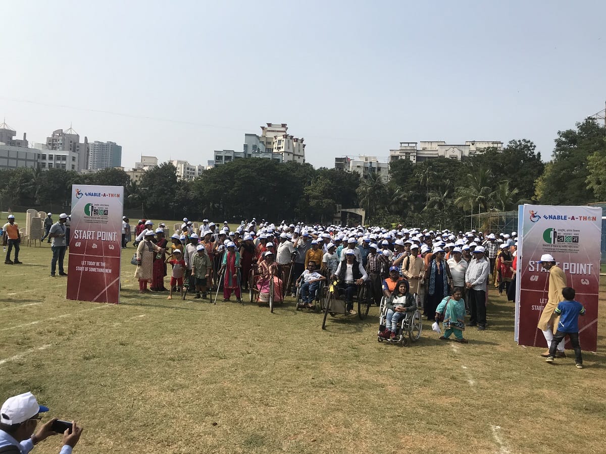 More than 1000 Divyangjans participated in the first ever Enable-a-thon organized by Saksham NGO and students of NAEMD Academy at Poinsur Gymkhana to empower the specially abled members of the society.