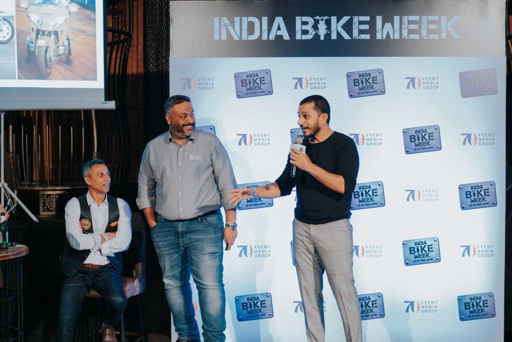 Yudi at India Bike Week Preview Meet