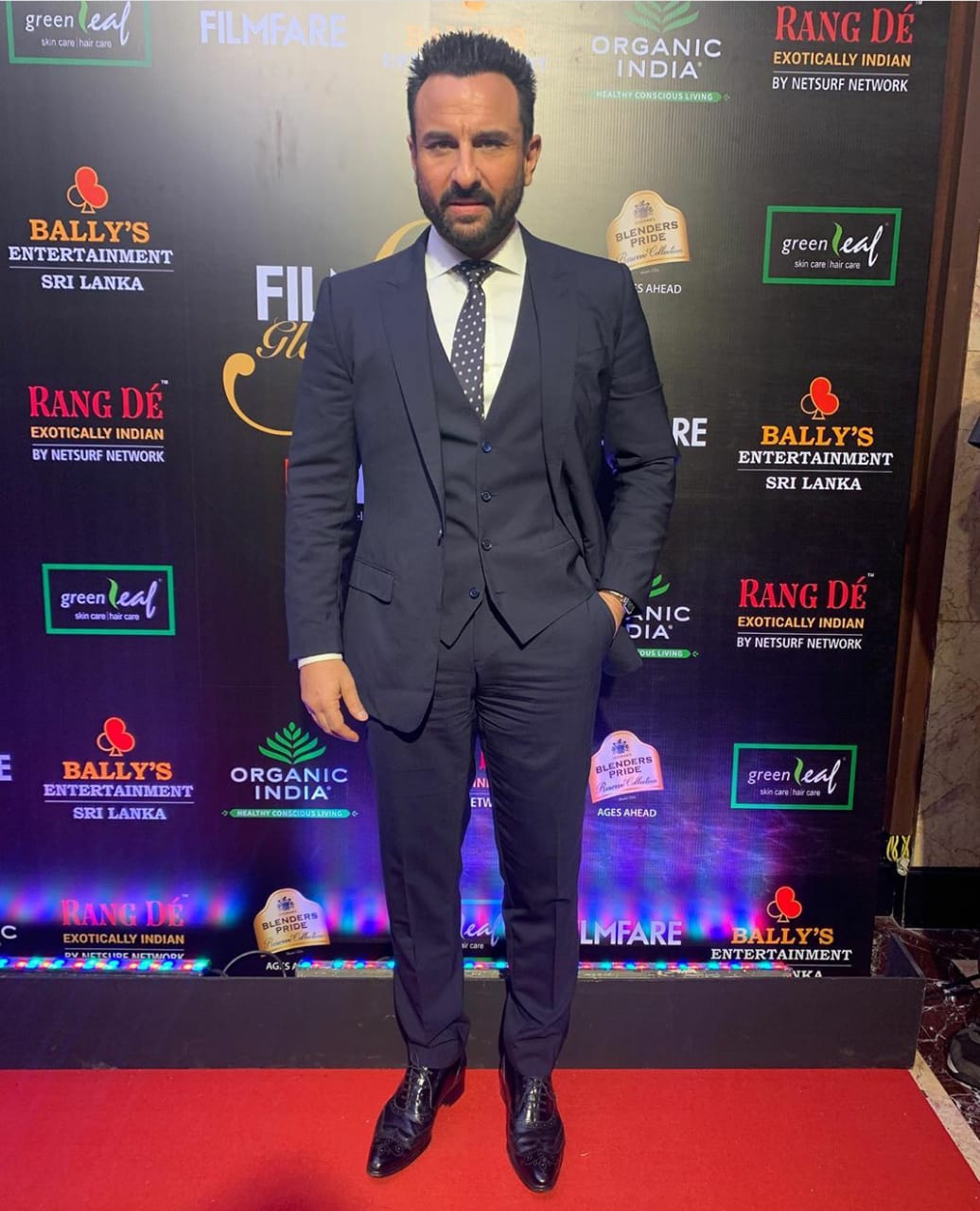 The Style Icon of the Year- Saif Ali Khan at the Filmfare Glamour and Style Awards @ Taj Lands End, Mumbai on 4th December, 2019 -Photo By Sachin Murdeshwar GPN