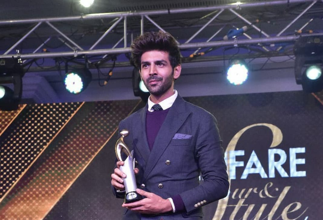 Ages ahead Hotstepper of the Year (Male)- Kartik Aaryan at the Filmfare Glamour and Style Awards @ Taj Lands End, Mumbai on 4th December, 2019 -Photo By Sachin Murdeshwar GPN