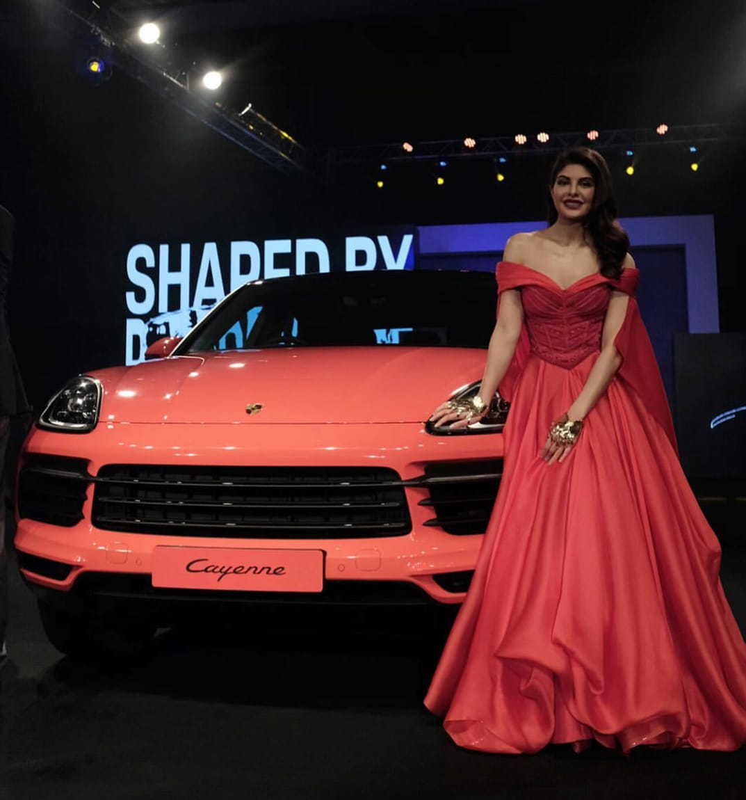 Bollywood actress Jacqueline Fernandes during the The new Cayenne Coupé launch with a special Porsche inspired collection from fashion designer duo - Shantanu & Nikhil -All Photo's By Sachin Murdeshwar GPN