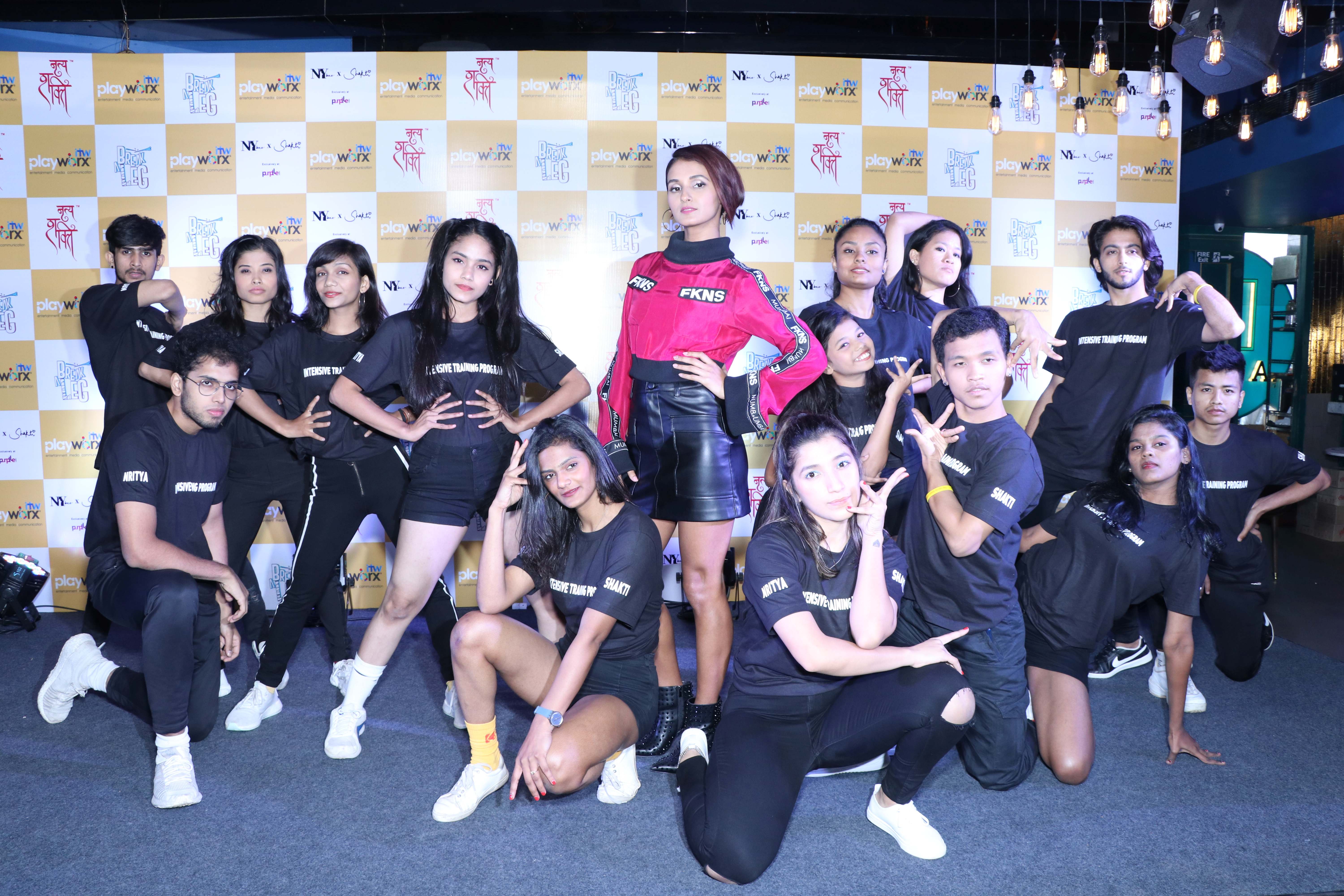 Shakti Mohan and her dance troupe showing off their moves at the launch of Break A Leg Season 2 -Photo By Sachin Murdeshwar GPN