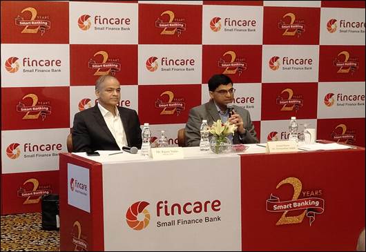  [L to R]: Mr. Rajeev Yadav, Managing Director & CEO of Fincare Small Finance Bank Ltd and Mr. Viswanathan Anand an Indian chess grandmaster and a World Chess Champion addressing media today at Mumbai -Photo By Sachin Murdeshwar GPN