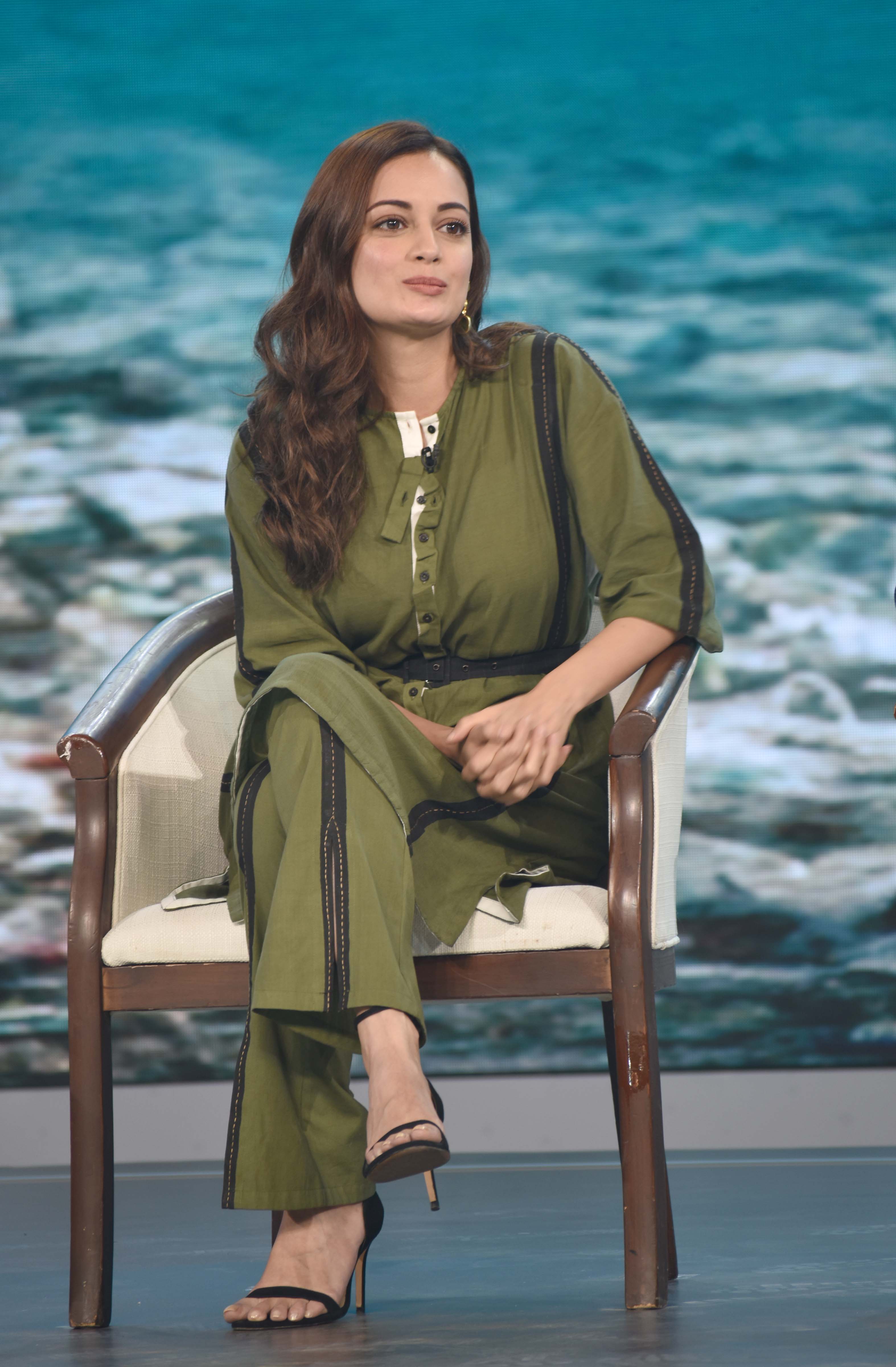 MUMBAI: Actress Dia Mirza during launch NDTV and Dettol's Banega Swasth India campaign in Mumbai on Wednesday. 02.10.2019