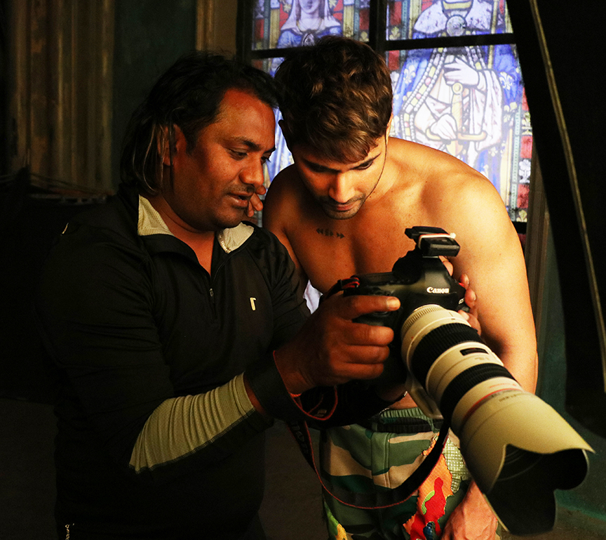 Vishal Saxena with Varun Dhawan