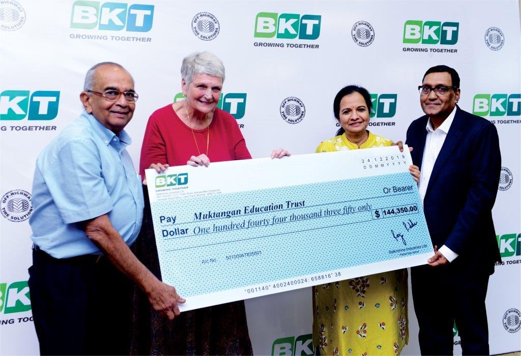 BKT donates over INR 2 Crs to sustain the public school N.M Joshi in Mumbai, affiliated to the India educational program ” Muktangan Education Trust”.  