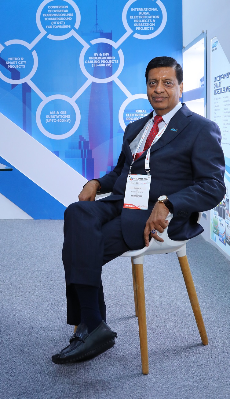 Mr Anil Gupta, Chairman cum Managing Director, KEI Industries Ltd.