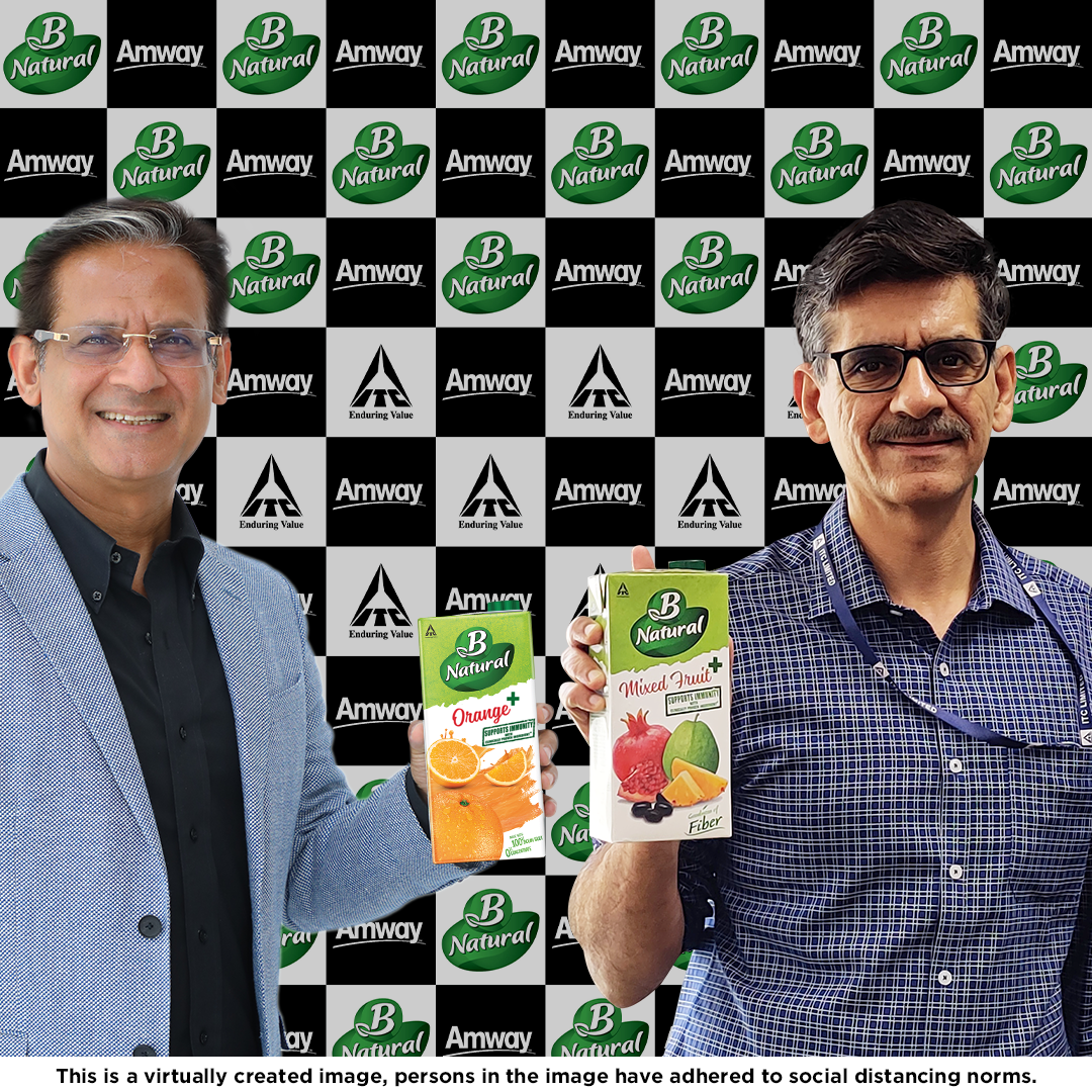 L-R - Mr. Anshu Budhraja, CEO, Amway India and Mr. Hemant Malik, Divisional Chief Executive, Foods Division, ITC Ltd.- GPN